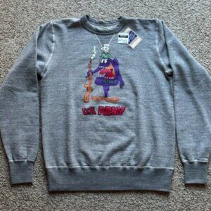 NEW Buzz Rickson Sportswear Crewneck Sweatshirt US Army Cartoon 60’s MIJapan L